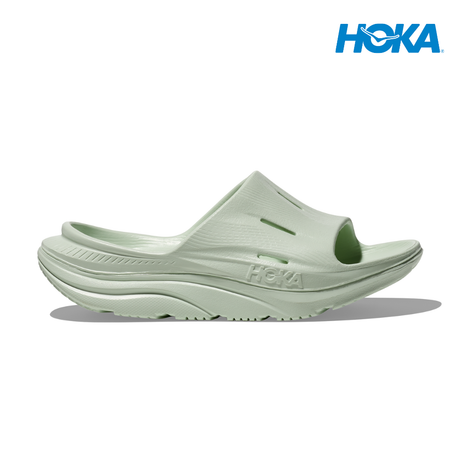 Explore HOKA Unisex Ora Recovery Slide 3 - Sea Glass / Sea Glass for trail, outdoor & lifestyle use | Liv Activ Singapore