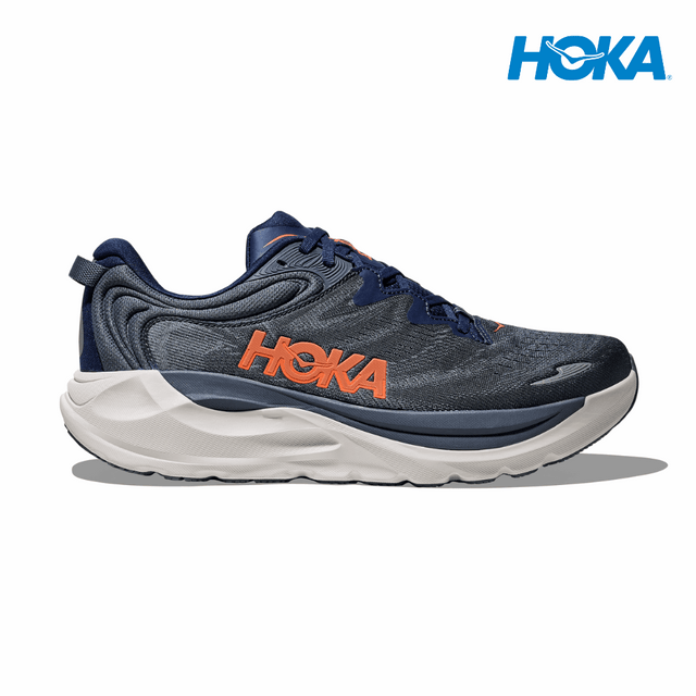 Explore HOKA Men Gaviota 6 Wide - Midnight Blue / Faded Navy for trail, outdoor & lifestyle use | Liv Activ Singapore