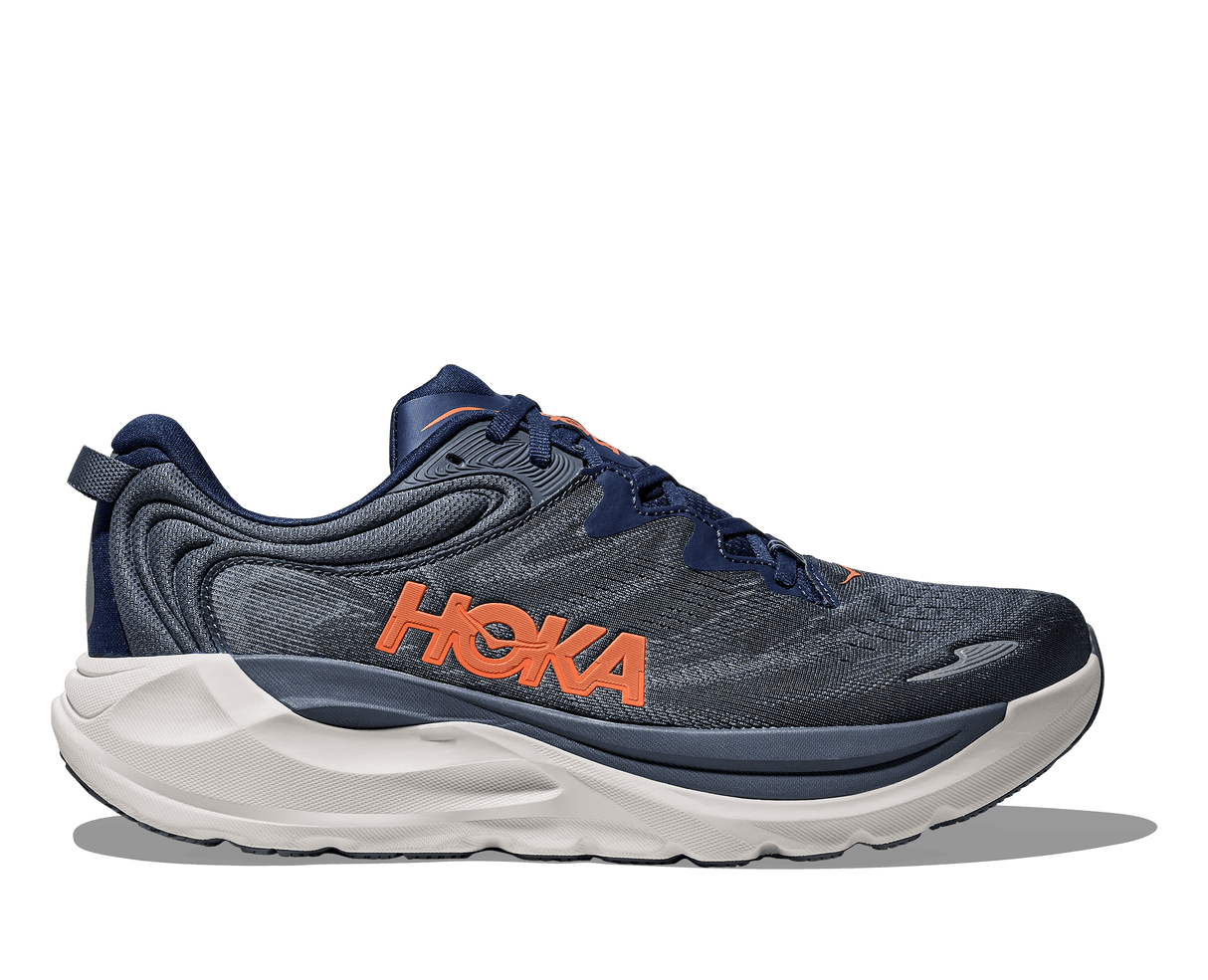 Explore HOKA Men Gaviota 6 Wide - Midnight Blue / Faded Navy for trail, outdoor & lifestyle use | Liv Activ Singapore