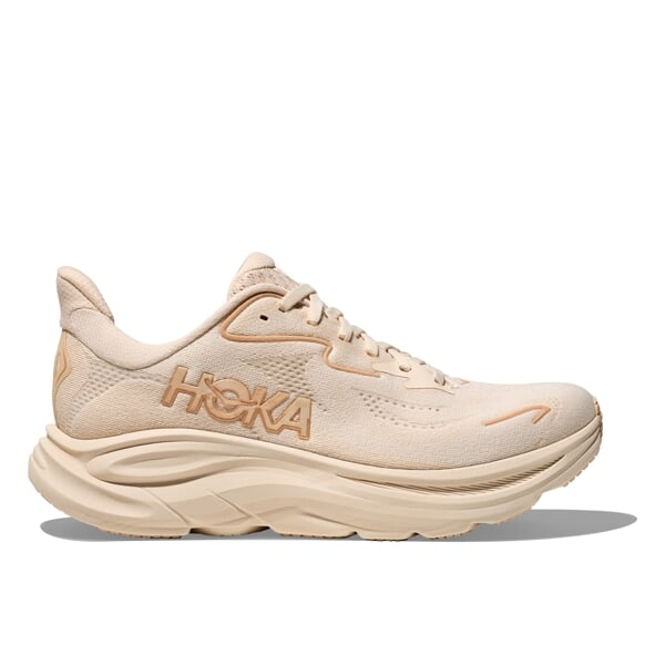 Explore HOKA Women Clifton 10 Wide - Vanilla / Birch for trail, outdoor & lifestyle use | Liv Activ Singapore