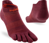 Explore Injinji Run Lightweight No-Show Coolmax - Mahogany for trail, outdoor & lifestyle use | Liv Activ Singapore