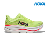Explore HOKA Men Bondi 9 Wide - Neon Yuzu / Sunlight for trail, outdoor & lifestyle use | Liv Activ Singapore