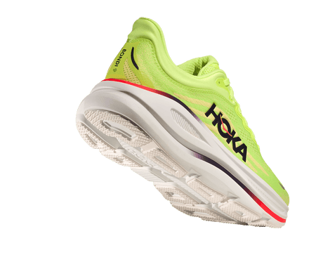 Explore HOKA Men Bondi 9 Wide - Neon Yuzu / Sunlight for trail, outdoor & lifestyle use | Liv Activ Singapore