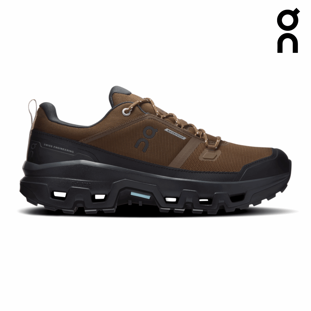 Explore On Men Cloudrock Low Waterproof - Earth / Black for trail, outdoor & lifestyle use | Liv Activ Singapore