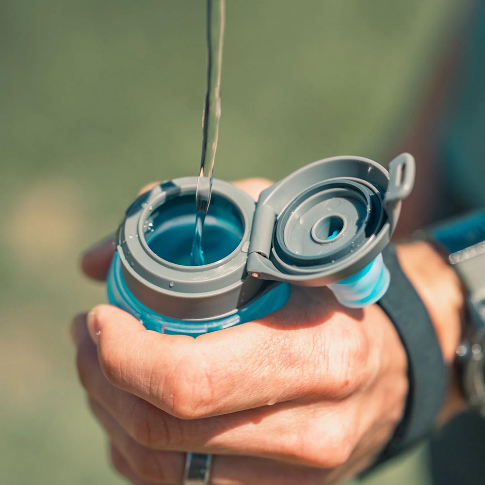 Explore HydraPak SkyFlask™ Speed 500ml - Malibu Blue for trail, outdoor & lifestyle use | Liv Activ Singapore