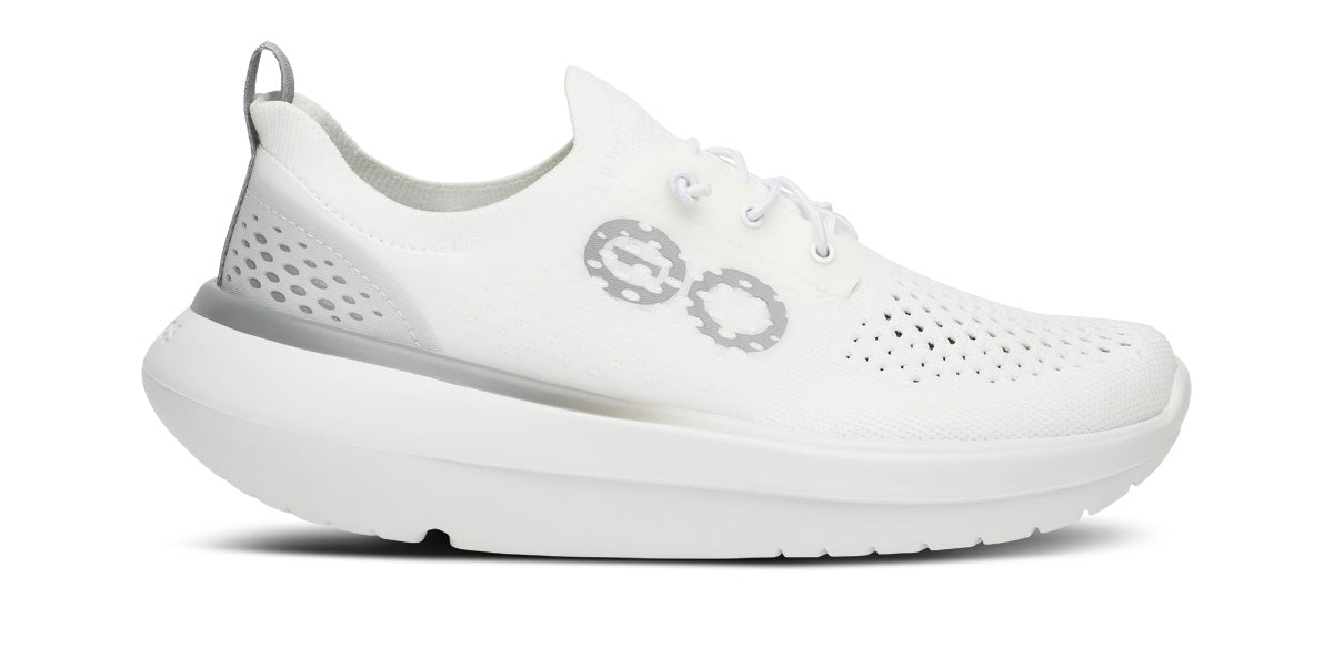 Explore OOFOS Women OOmy Stride X-One - White for trail, outdoor & lifestyle use | Liv Activ Singapore