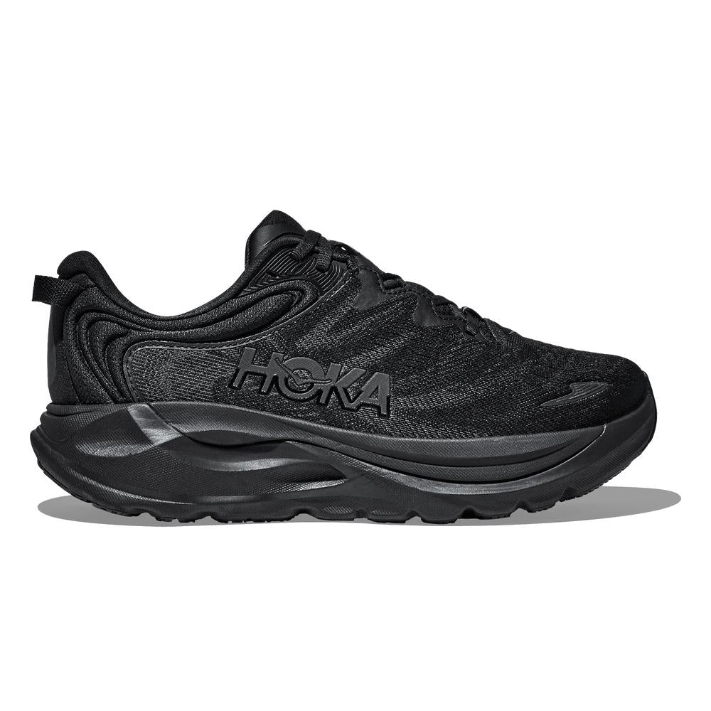 Explore HOKA Women Gaviota 6 Wide - Black / Black for trail, outdoor & lifestyle use | Liv Activ Singapore