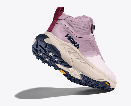 Explore HOKA Women Transport Hike GTX - Fragrant Lilac / Lilac Cream for trail, outdoor & lifestyle use | Liv Activ Singapore