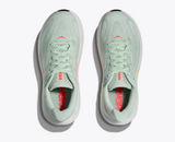 Explore HOKA Women Clifton 10 - Sea Glass / Neon Flame for trail, outdoor & lifestyle use | Liv Activ Singapore