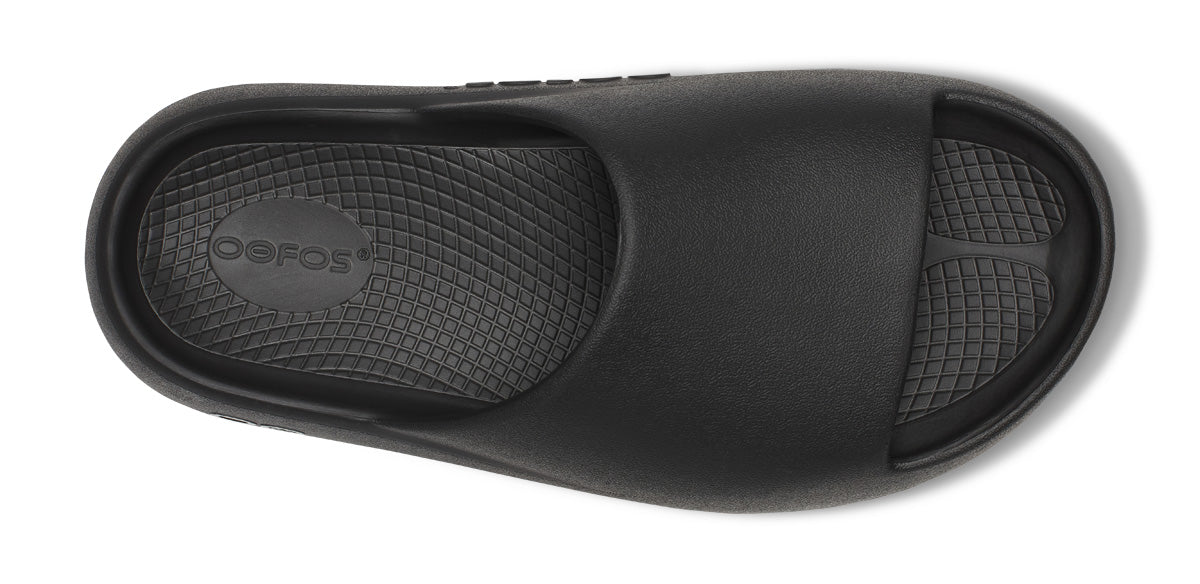 Explore OOFOS Unisex OOahh Plus - Black for trail, outdoor & lifestyle use | Liv Activ Singapore
