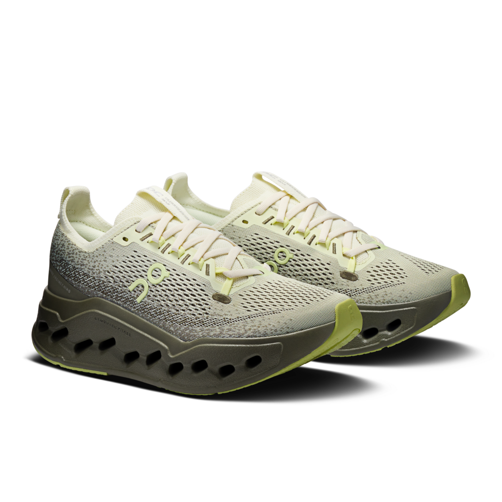 Explore On Women Cloudsurfer Max - Seedling / Olive for trail, outdoor & lifestyle use | Liv Activ Singapore