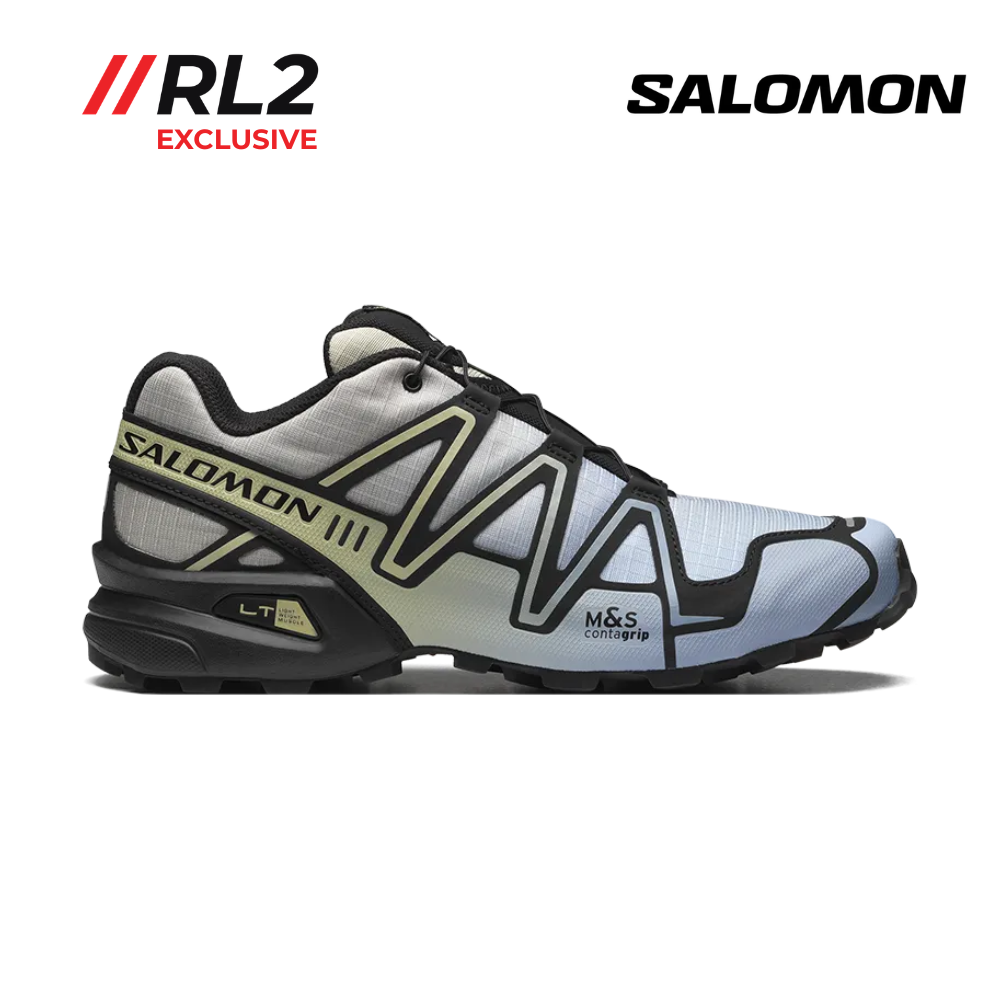 Explore Salomon Unisex Speedcross 3 - Chromatic Black / Alfalfa / Blue Fog for trail, outdoor & lifestyle use | Liv Activ Singapore