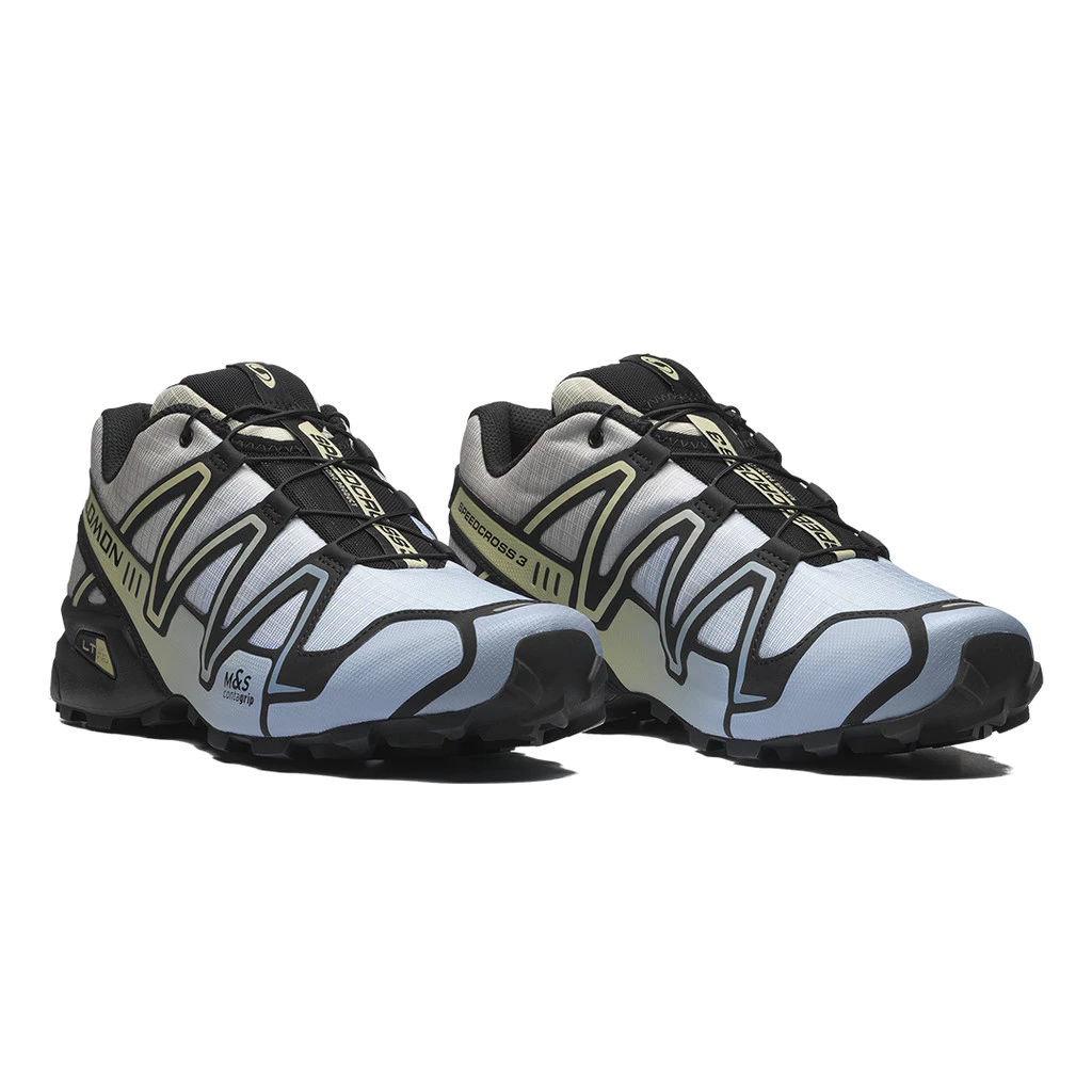 Explore Salomon Unisex Speedcross 3 - Chromatic Black / Alfalfa / Blue Fog for trail, outdoor & lifestyle use | Liv Activ Singapore