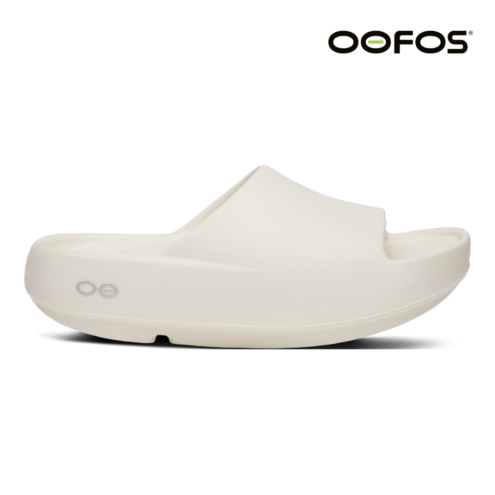 Explore OOFOS Unisex OOahh Plus - Chalk for trail, outdoor & lifestyle use | Liv Activ Singapore