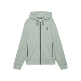 Explore On Men Focus Tech Zip Hoodie - Mineral for trail, outdoor & lifestyle use | Liv Activ Singapore