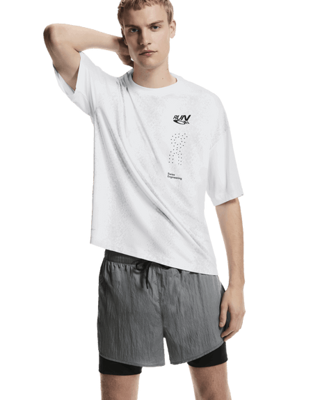 Explore On Men Performance Volt Shorts - Glacier for trail, outdoor & lifestyle use | Liv Activ Singapore