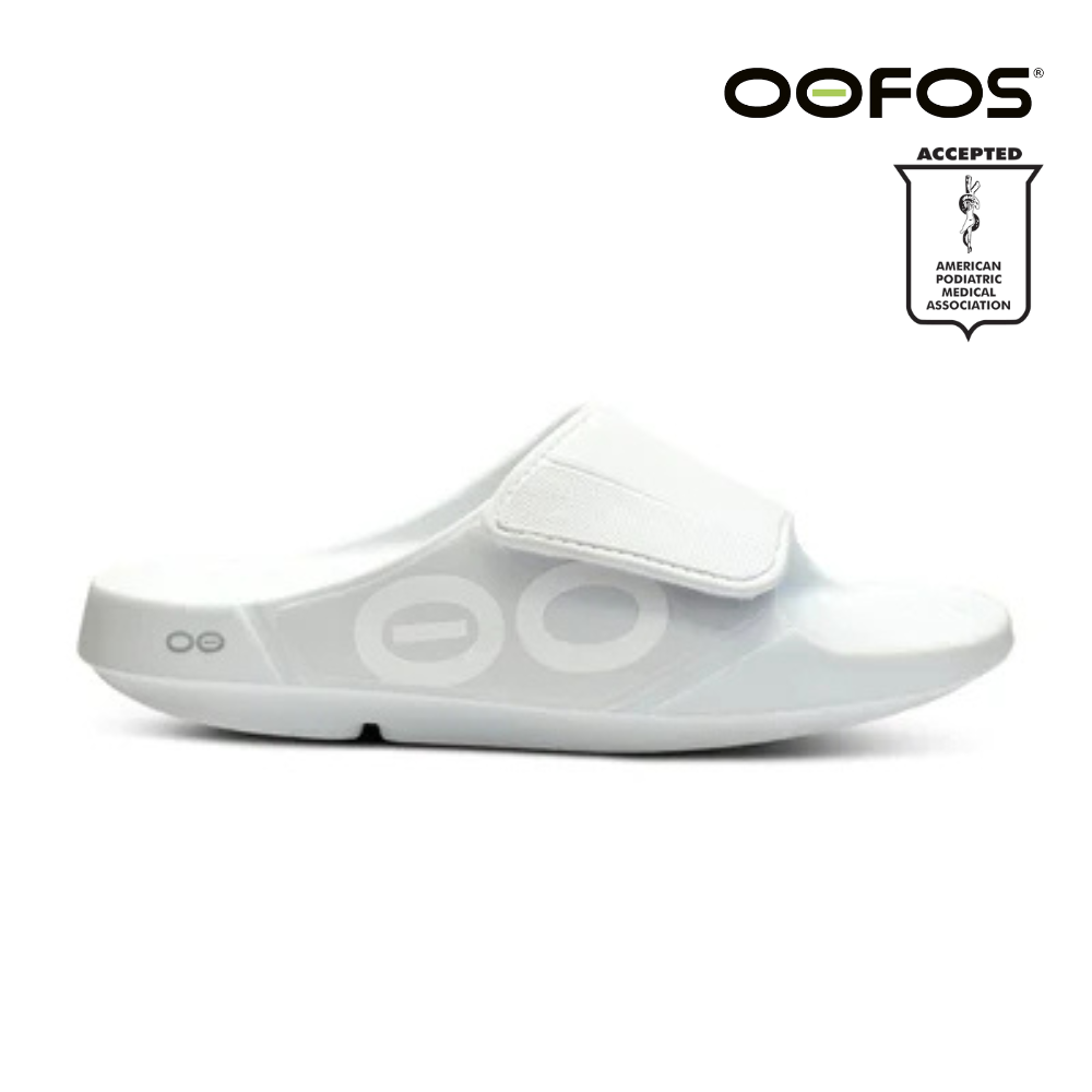 Explore OOFOS Unisex OOahh Sport Flex - White for trail, outdoor & lifestyle use | Liv Activ Singapore