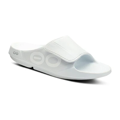 Explore OOFOS Unisex OOahh Sport Flex - White for trail, outdoor & lifestyle use | Liv Activ Singapore