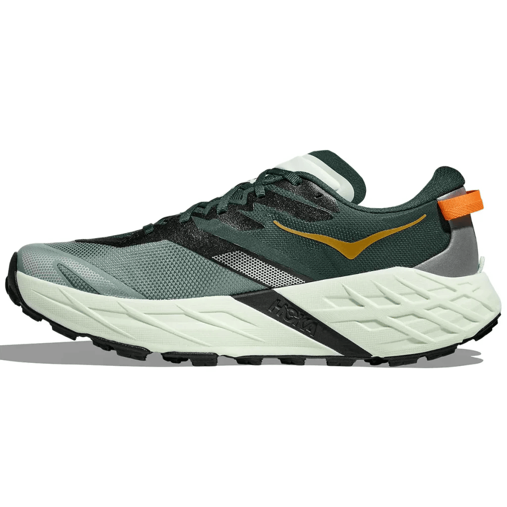 Explore HOKA Men Speedgoat 7 Wide - Bay Leaf / Sea Glass for trail, outdoor & lifestyle use | Liv Activ Singapore