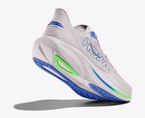 Explore HOKA Men Mach 7 Wide - Ash Grey / Cobalt Blue for trail, outdoor & lifestyle use | Liv Activ Singapore