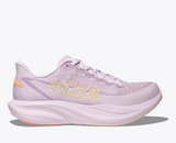 Explore HOKA Women Mach 7 Wide - Lilac Cream / Tangerine Glow for trail, outdoor & lifestyle use | Liv Activ Singapore