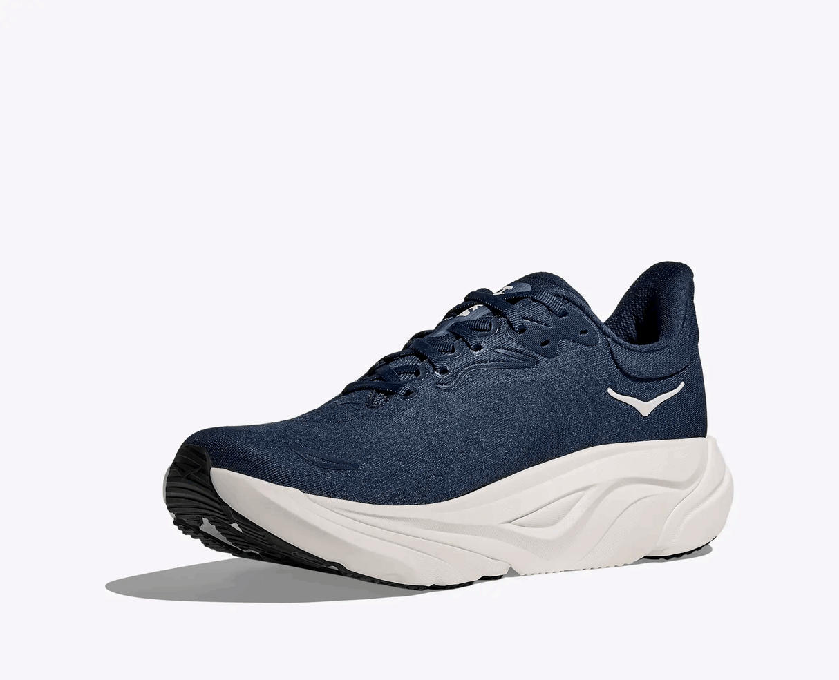 Explore HOKA Men Arahi 8 Wide - Varsity Navy / White for trail, outdoor & lifestyle use | Liv Activ Singapore