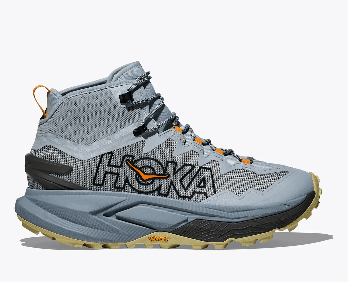 Explore HOKA Men Mafate Hike - Mineral Blue / Tumeric for trail, outdoor & lifestyle use | Liv Activ Singapore