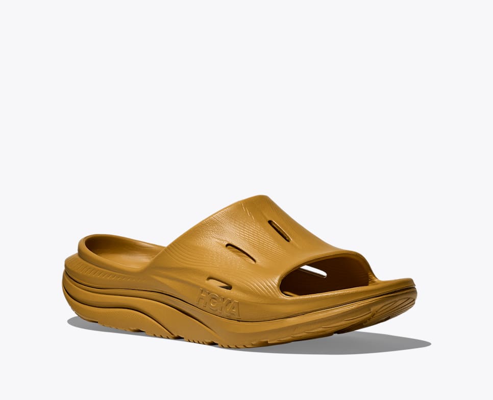 Explore HOKA Unisex Ora Recovery Slide 3 - Mustard Seed / Mustard Seed for trail, outdoor & lifestyle use | Liv Activ Singapore