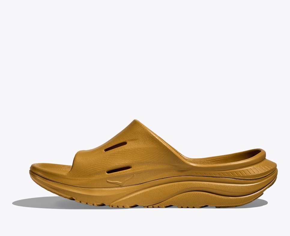 Explore HOKA Unisex Ora Recovery Slide 3 - Mustard Seed / Mustard Seed for trail, outdoor & lifestyle use | Liv Activ Singapore