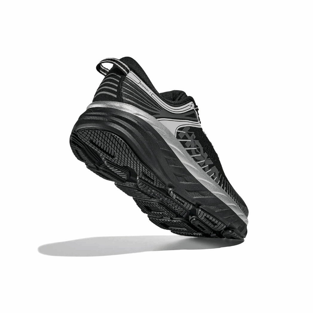 Explore HOKA Men Bondi 7 - Black / Stardust for trail, outdoor & lifestyle use | Liv Activ Singapore