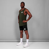 Explore SAYSKY Men Clean Combat Pro Singlet - Green for trail, outdoor & lifestyle use | Liv Activ Singapore