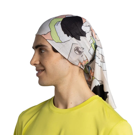 Explore BUFF® CoolNet UV+® Neckwear - Brelit Cream for trail, outdoor & lifestyle use | Liv Activ Singapore