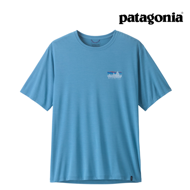 Explore Patagonia Men Capilene® Cool Daily Shirt - '73 Skyline - Shore Blue - Light Shore Blue X-Dye for trail, outdoor & lifestyle use | Liv Activ Singapore