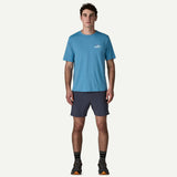 Explore Patagonia Men Capilene® Cool Daily Shirt - '73 Skyline - Shore Blue - Light Shore Blue X-Dye for trail, outdoor & lifestyle use | Liv Activ Singapore