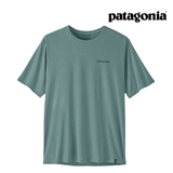 Explore Patagonia Men Men's Capilene® Cool Daily Shirt - Boardshort Logo - Blue Sage - Light Blue Sage X-Dye for trail, outdoor & lifestyle use | Liv Activ Singapore