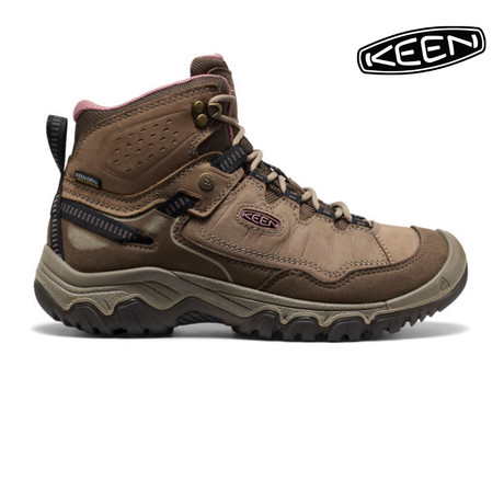 Explore KEEN Women Targhee IV Mid Waterproof Wide - Brindle / Nostalgia Rose for trail, outdoor & lifestyle use | Liv Activ Singapore