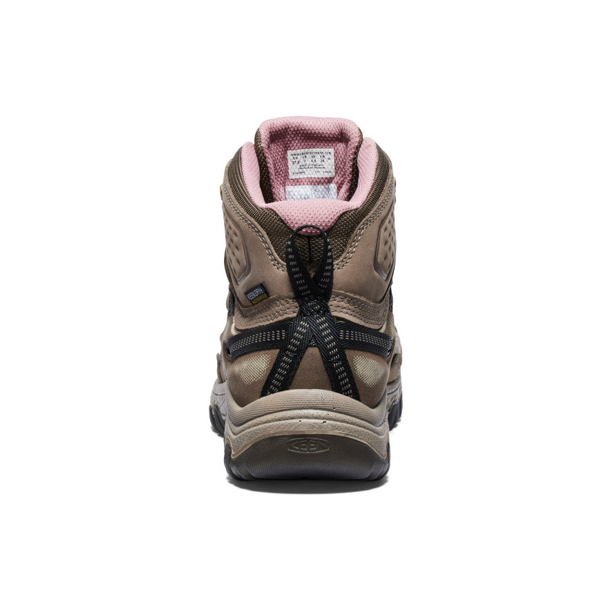 Explore KEEN Women Targhee IV Mid Waterproof Wide - Brindle / Nostalgia Rose for trail, outdoor & lifestyle use | Liv Activ Singapore
