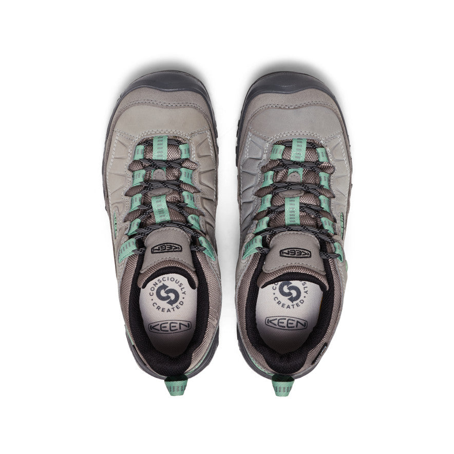 Tye4®️ KEEN Women Targhee IV Waterproof Wide - Alloy / Granite Green