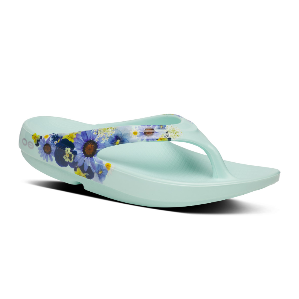Explore OOFOS Women OOlala Limited - Mint Blossom for trail, outdoor & lifestyle use | Liv Activ Singapore