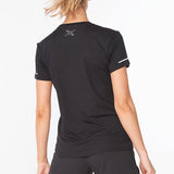 2XU Women Aero Tee - Black / Silver Reflective