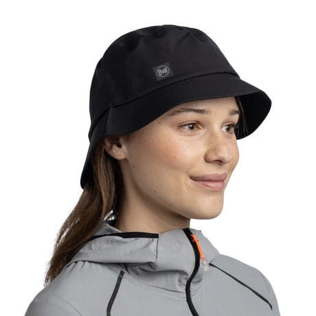 Explore BUFF® Rain Bucket Hat - Solid Black for trail, outdoor & lifestyle use | Liv Activ Singapore