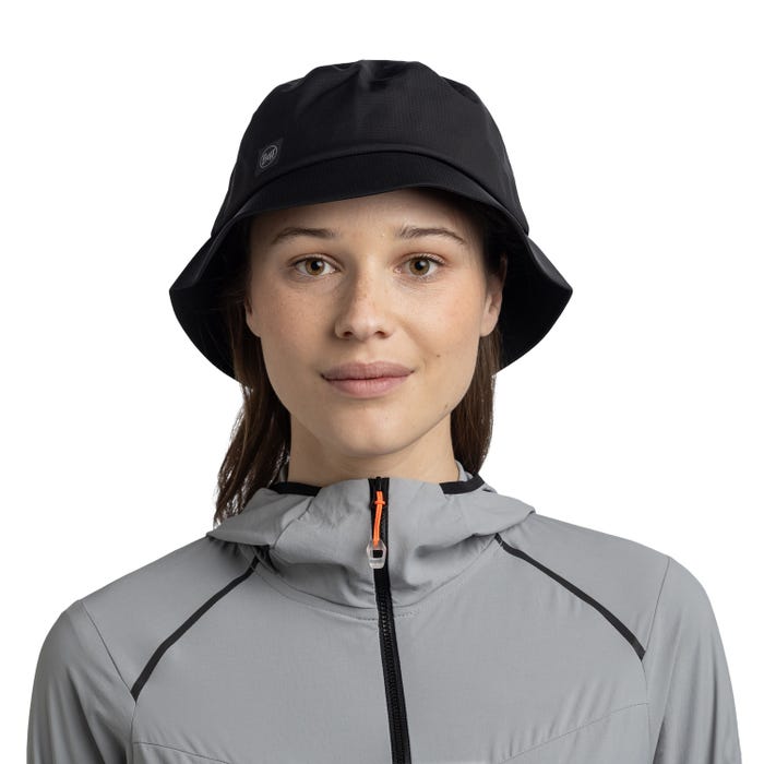 Explore BUFF® Rain Bucket Hat - Solid Black for trail, outdoor & lifestyle use | Liv Activ Singapore