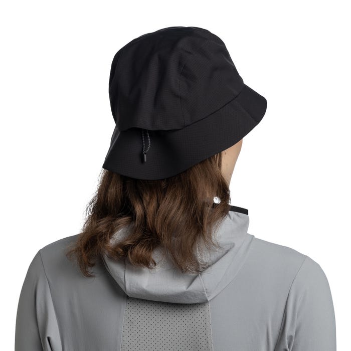 Explore BUFF® Rain Bucket Hat - Solid Black for trail, outdoor & lifestyle use | Liv Activ Singapore
