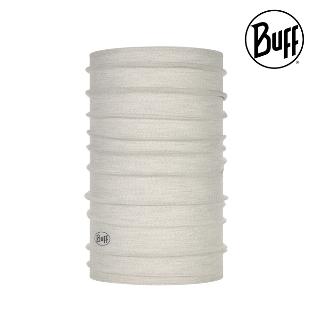 Explore BUFF® Merino Lightweight Neckwear - Solid Cloud for trail, outdoor & lifestyle use | Liv Activ Singapore