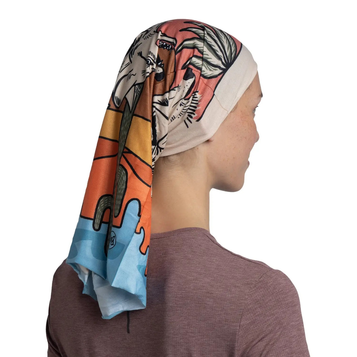 Explore BUFF® CoolNet UV® Neckwear - Amino Multi by Micayla Gatto for trail, outdoor & lifestyle use | Liv Activ Singapore