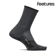 Explore Feetures Trail Max Cushion Mini Crew - Gray for trail, outdoor & lifestyle use | Liv Activ Singapore