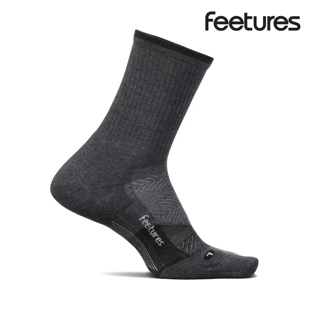 Explore Feetures Trail Max Cushion Mini Crew - Gray for trail, outdoor & lifestyle use | Liv Activ Singapore