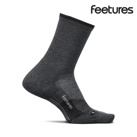 Explore Feetures Trail Max Cushion Mini Crew - Gray for trail, outdoor & lifestyle use | Liv Activ Singapore