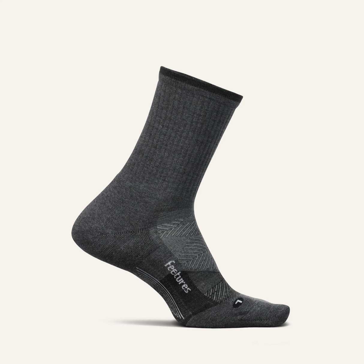 Explore Feetures Trail Max Cushion Mini Crew - Gray for trail, outdoor & lifestyle use | Liv Activ Singapore