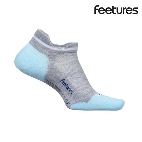 Explore Feetures Active Elite Max Cushion No Show Tab - Gray Sky for trail, outdoor & lifestyle use | Liv Activ Singapore
